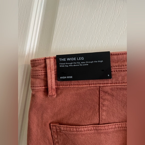 Size 8 Ann Taylor High Rise Wide Leg Jeans - Picture 3 of 4